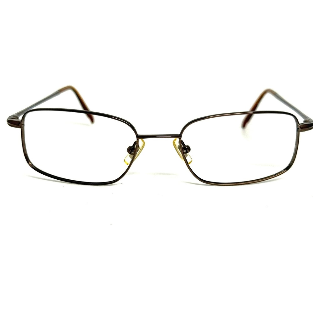 Calvin Klein 541 29 Brown Metal Rectangular Eyeglasses Frames Japan 145 H66444